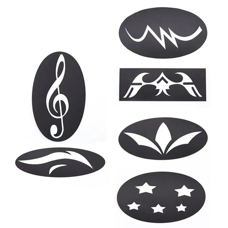 20 шт./компл. шаблон для татуажа волос триммер резной окраски Рисунок трафарет