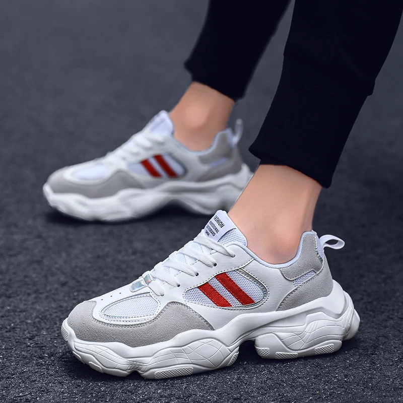 Повседневные Дышащие Спортивные полуботинки удобная модная обувь мужская |