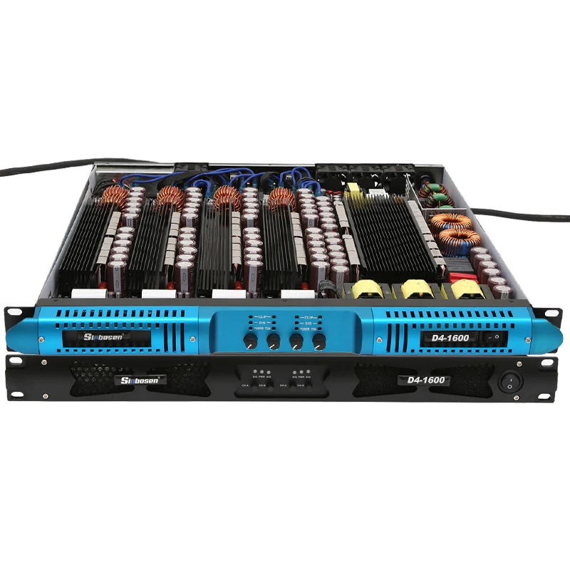 

Sinbosen class d audio amplifier D4-1800 professional public adress system amplifier digital 1u amplifier