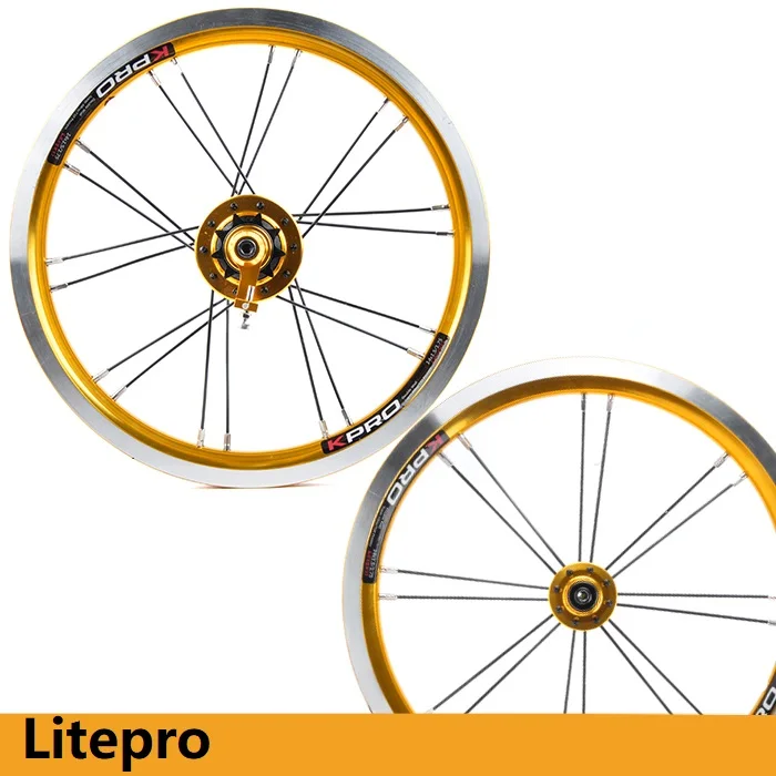 Комплект складных колес LITEPRO 14 дюймов 412 дюйма х1 5/1 75 дюймов|Велосипедное колесо| |
