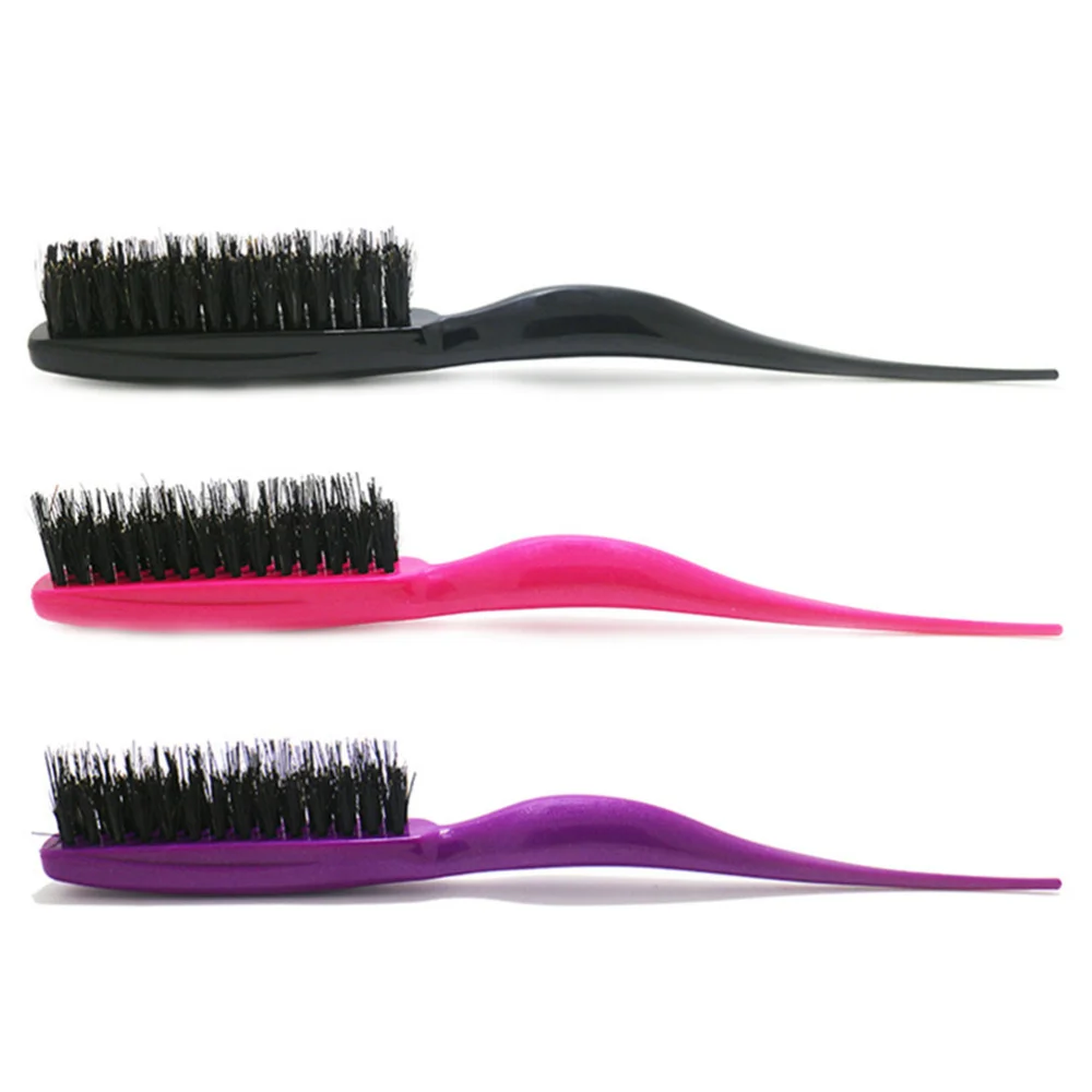 

Boar Brush Salon Comb Hair Teasing Brush for Hair Salon (Random Color)