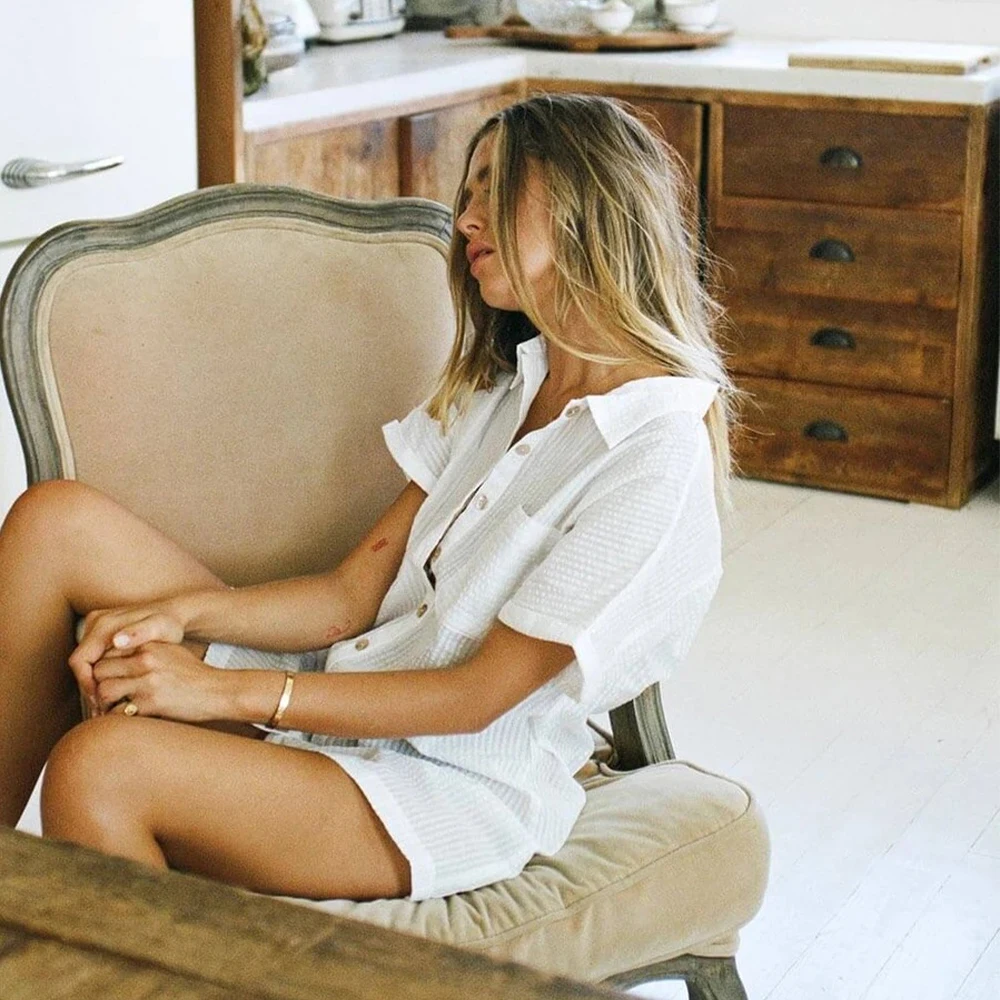 2020 Новое сексуальное бикини накидка белая рубашка туника для пляжа