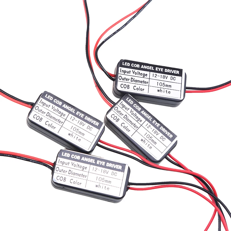 

POSSBAY 4Pcs COB Angel Eyes Auto Halo Rings Car Headlights 105mm Lampshades White Running Light for BMW 3 Series E46 Fog Lamps