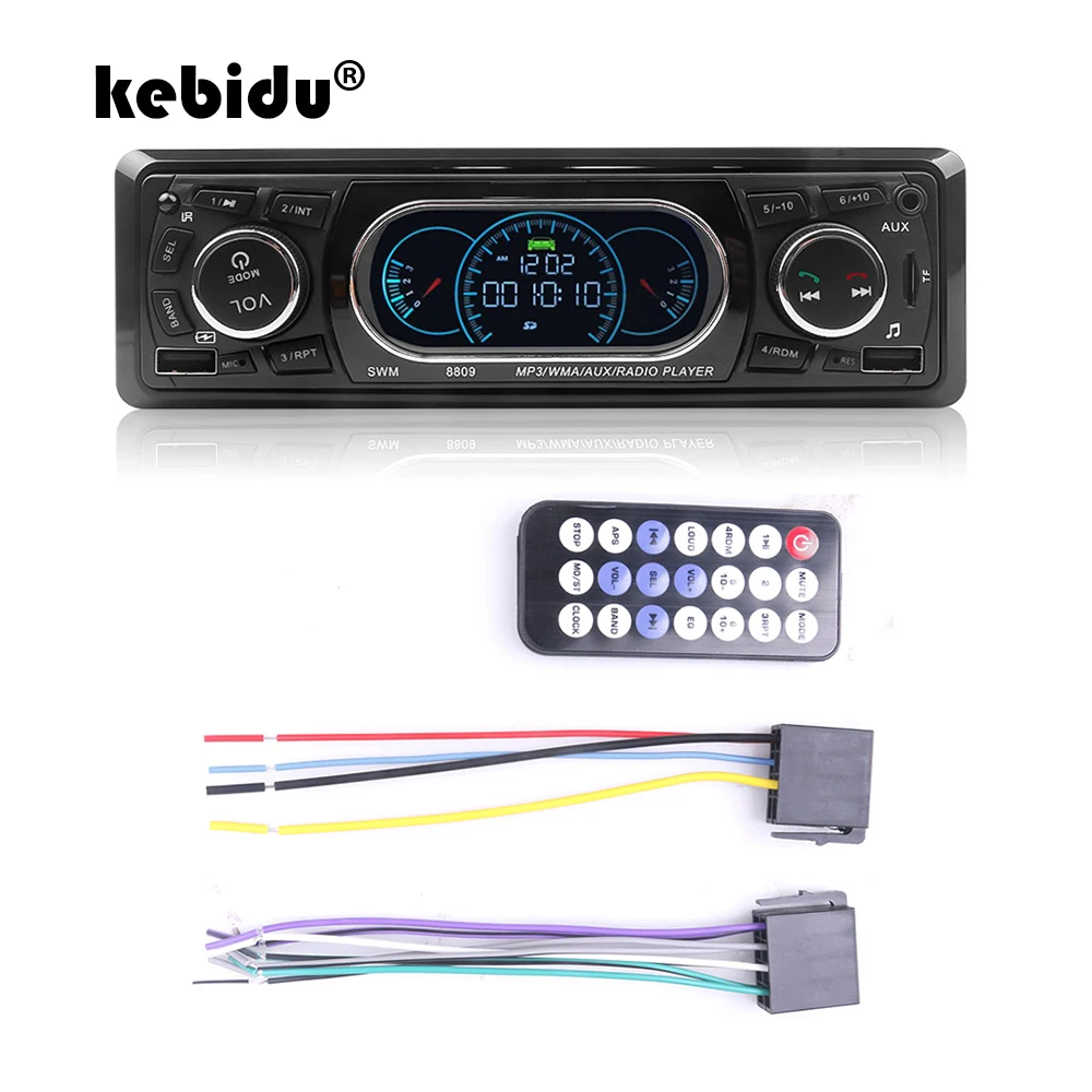 Автомагнитола kebidu 1din mp3 плеер FM радио 12 В автомобильное Bluetooth 4 0 Поддержка громкой