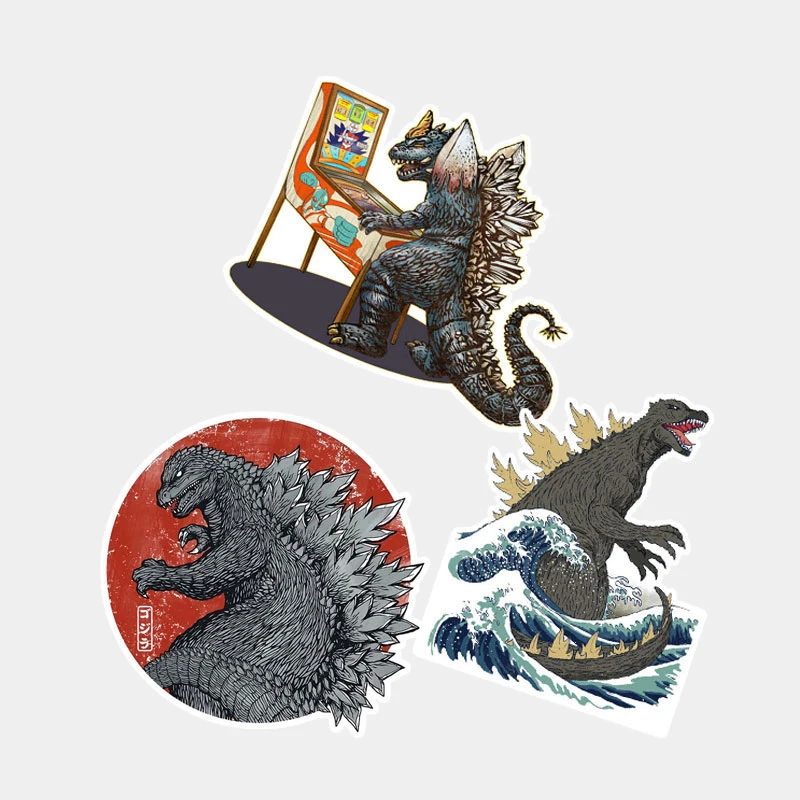 

King of Monsters Vinyl Car Decals Laptop Stickers Protective Film Godzillas Matt Pitcher Fridge Skateboard Luggage Decorate