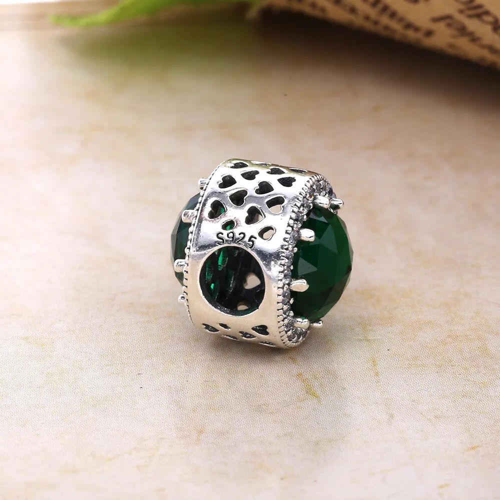 Moonmory подвеска в виде блестящего сердца с кристаллом и прозрачным кубическим