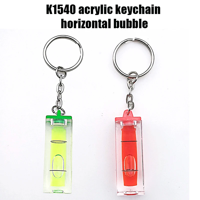 

DIY Mini Bubble Level Spirit Level High Accuracy Inclinometer Liquid Level Indicator With Keychain
