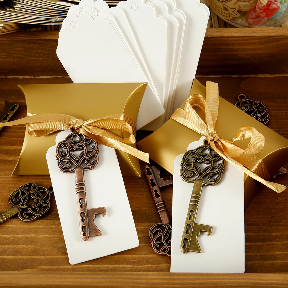 50 шт./компл. Свадебные вечерние открывалка для бутылок брелок с биркой бумажный