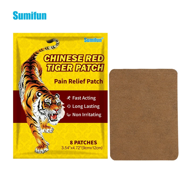 

8pcs Herbal Chinese Medicines 100% Original Red Tiger Balm Medical Plaster Rheumatoid Arthritis Joint Pain Relief Patches K07001