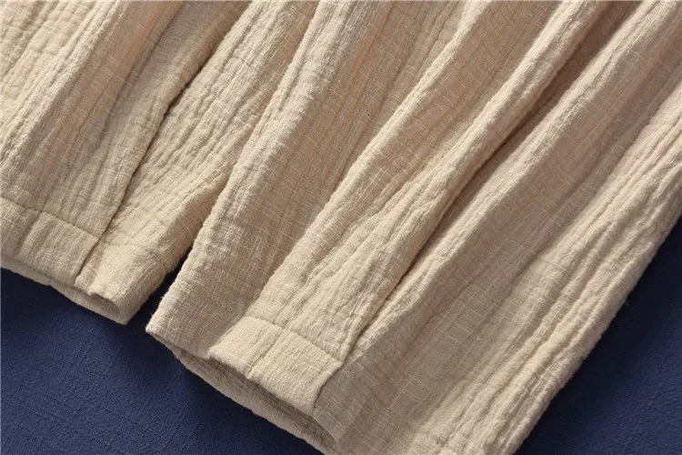 

Autumn Harem Pants Lady Casual Loose Long Trousers Women Elastic Waist Linen Cotton 2021 Spring Big Size Pants Hot Pants Woman