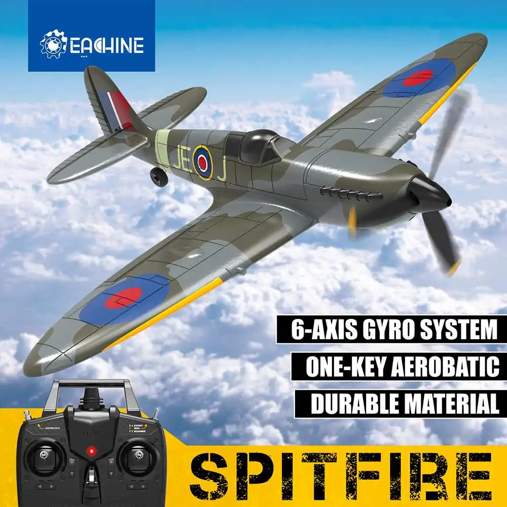 Eachine Spitfire RC Пульт дистанционного управления самолетом 2 4 ГГц EPP 400 мм Размах крыла