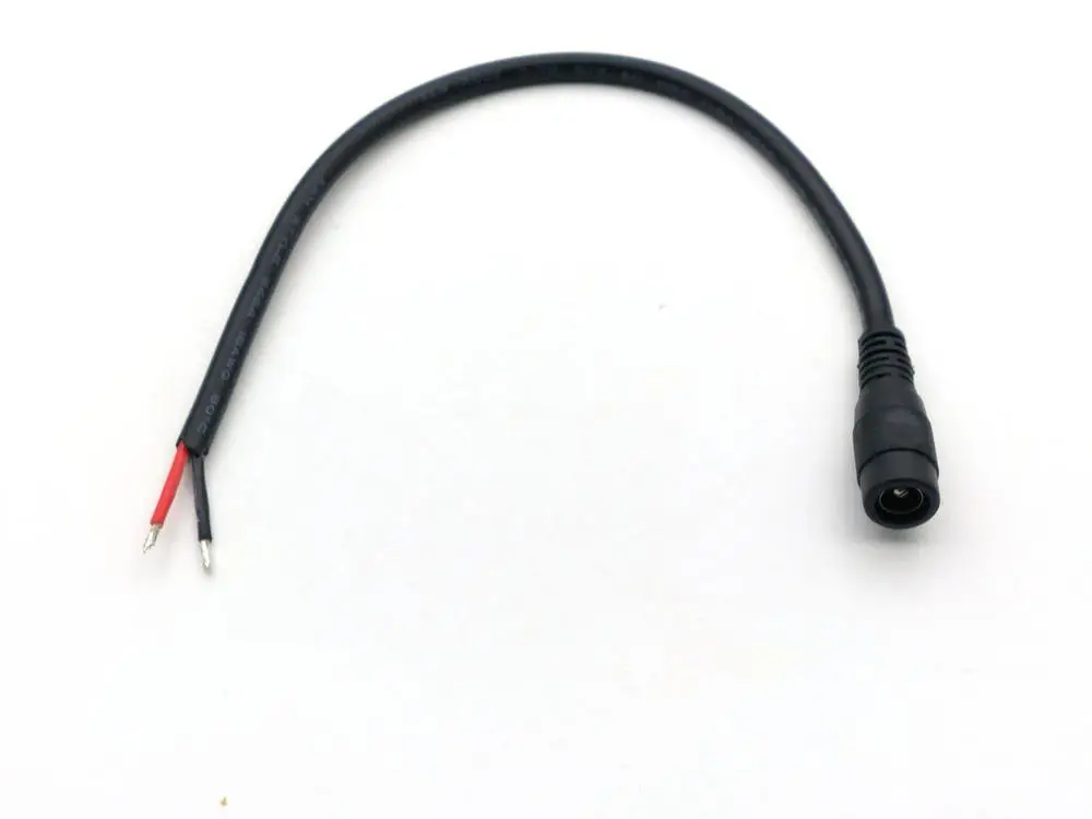10 шт. 2 1 мм/2 5 мм x розетка питания постоянного тока 18AWG кабель 27 см|Соединители| |