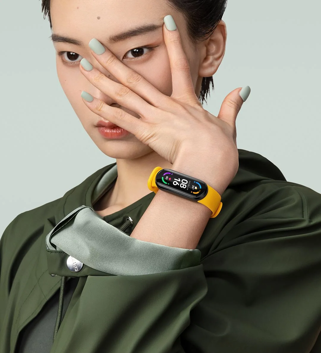 Фитнес-браслет Xiaomi Mi Band 6 водонепроницаемый фитнес-трекер с AMOLED экраном насыщение