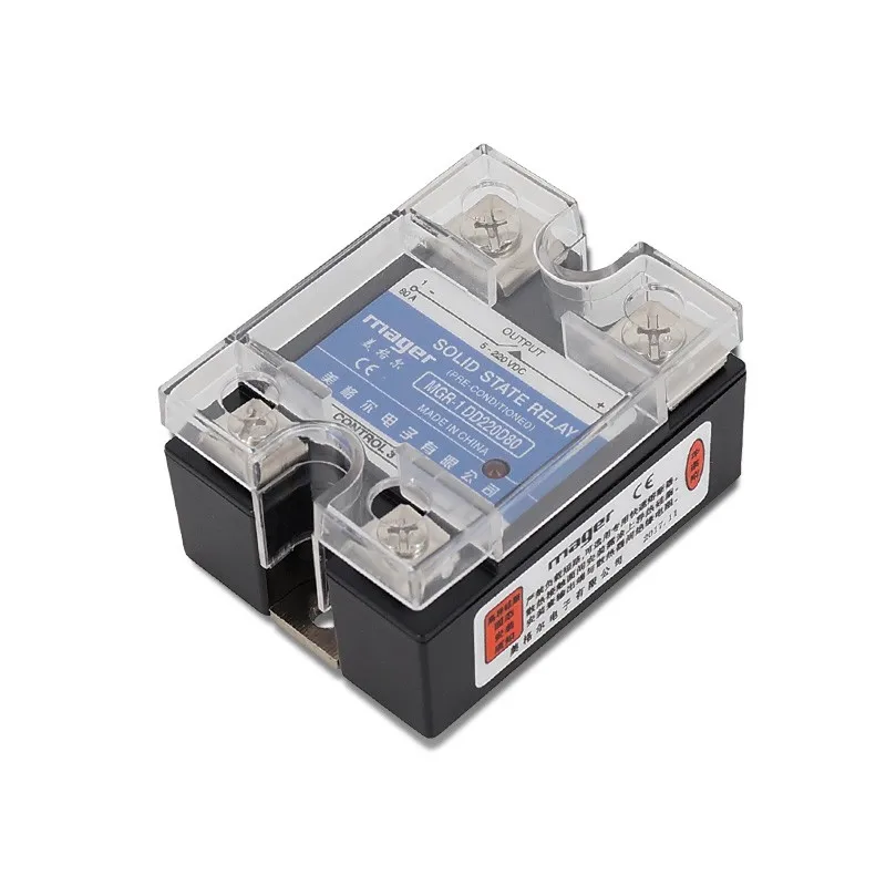 

DC-DC 60A 80A 100A 120A твердотельное реле, Однофазное зеркальное фототехническое реле DD220D60 80 100 120 DC Control 3-32V