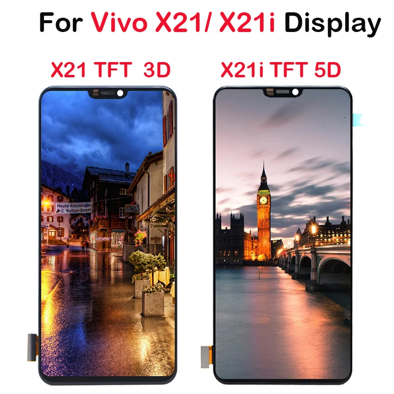 6 28 &quotTFT для VIVO X21 X21i ЖК экран + сенсорный рамка дигитайзер сборка запасные части Vivo