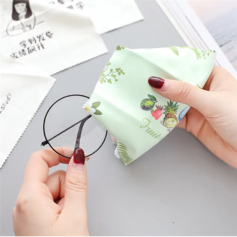 5 шт./лот новинка модная ткань из микрофибры для чистки очков линз телефона