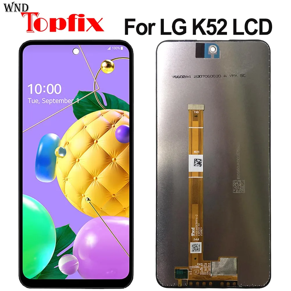 ЖК-дисплей 6,6 дюйма для LG K52, сенсорный экран, сенсорная панель, дигитайзер в сборе, новинка для LG K52 LCD