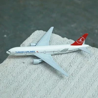 turkish airlines b777 aircraft alloy diecast model 15cm aviation collectible miniature ornament souvenir toys