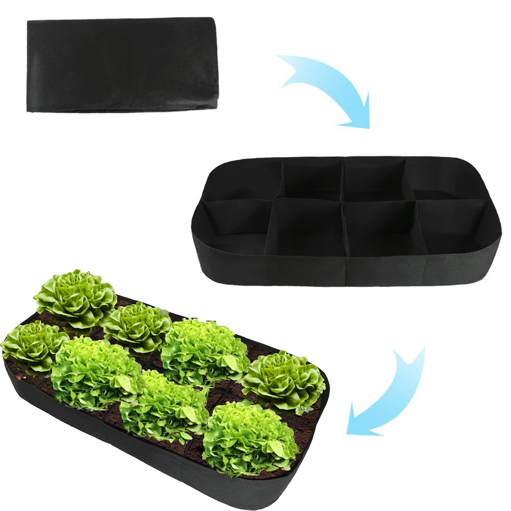 

8 Packets Planting Bags Green Plant Grow Planter Vertical Garden Living Bag Garden Supplies Bags