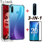 Силиконовый чехол 3-в-1 для Huawei P30, P20 Pro, Honor 20, 10 Lite, 10i, 20i, 20s, MAR-LX1H