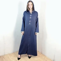 dubai abaya hijab dress jellaba kaftan embroidery women floral hooded elegant islam muslim long dresses maxi robe femmef133