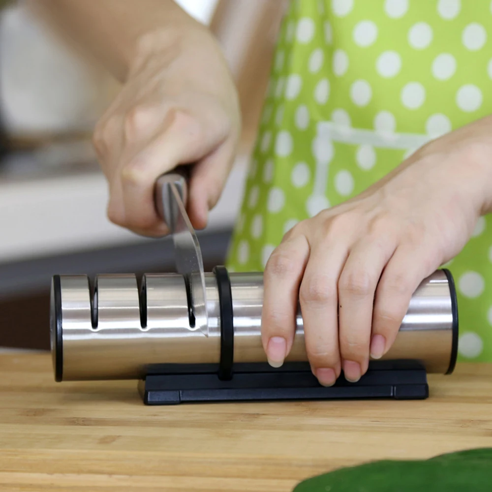 3 в 1 точилка для ножей кухонные ножи из нержавеющей стали точильный инструмент