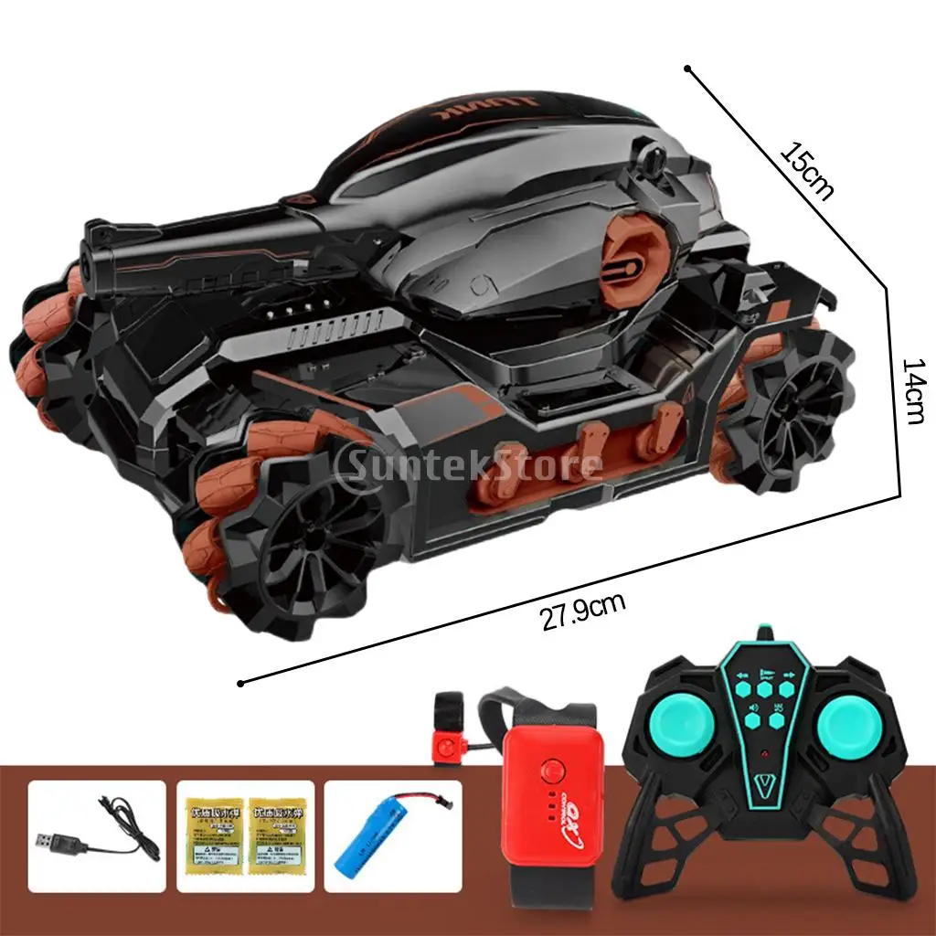 Водяная бомба RC Танк игрушечный автомобиль жест индукционный трюк 360 Вращающаяся