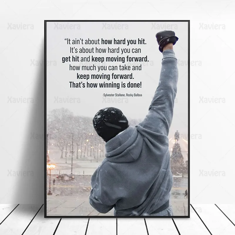 

Nordic Modern Art Poster Black White Rocky Boxing Canvas Painting Print Picture On The Wall Home Decor Bedroom Boxing Gym