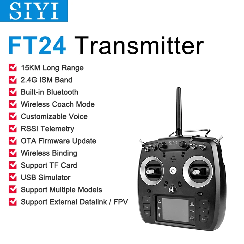 Радиосистема SIYI FT24 с пультом дистанционного управления и телеметрическим Bluetooth