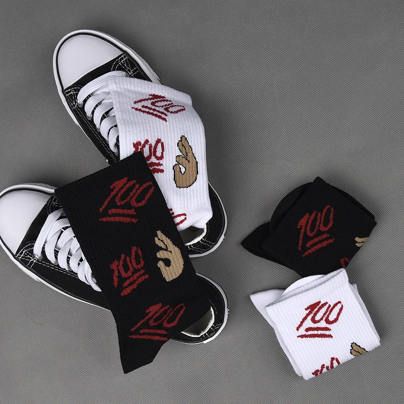 Новинка 2019 мужские носки в стиле хип хоп креативная индивидуальность 100 с