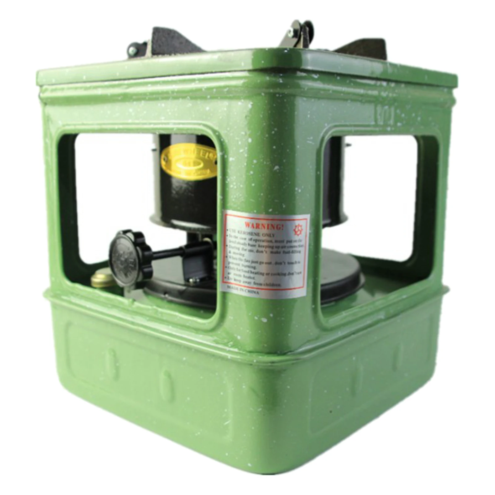 

Portable Outdoor Lightweight 10 Wicks Kerosene Stove Iron/ Paint/ Enamel Nostalgic Vintage Style for Camping Cooking Stove