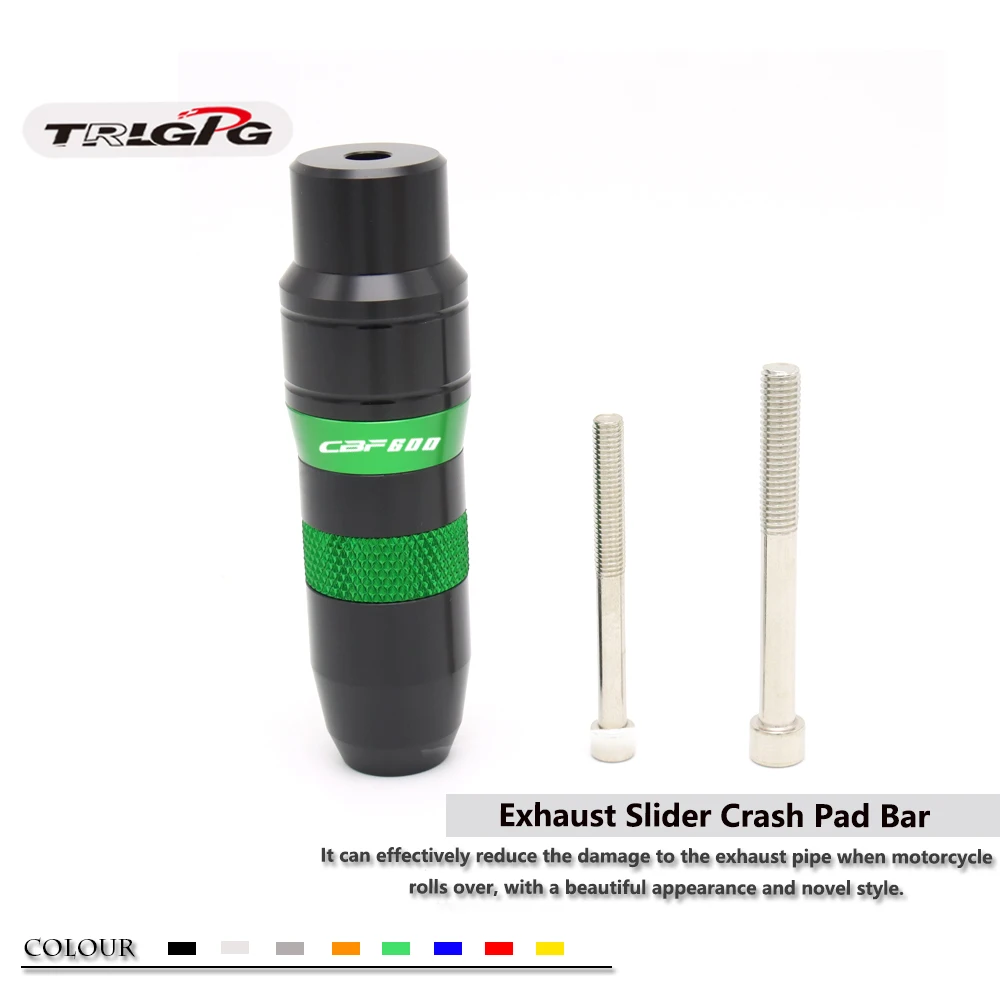 Выхлопные слайдеры рамы с CNC мотоцикла защитные прокладки логотипом для Honda CBF600/SA