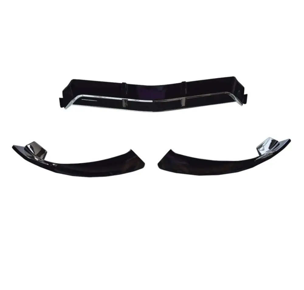 

3 unids/set parachoques delantero labio divisor para Mercedes W205 C180 C200 C300 C43 W117 A18 A200 A45 W213 E300 E200 E320 ABS