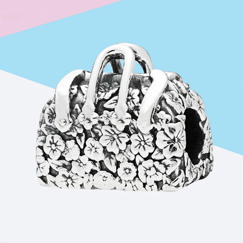 CodeMonkey 100% настоящая 925 пробы Серебряная Женская сумка Шарм Подходит оригинальный