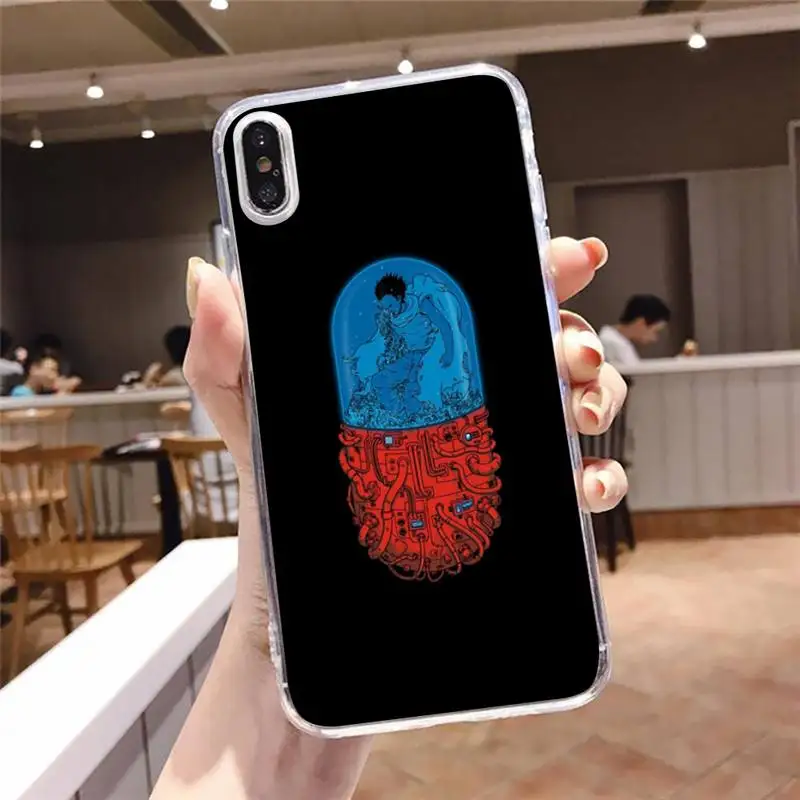 

Japanese Anime AKIRA Phone Case Transparent soft For iphone 5 5s 5c se 6 6s 7 8 11 12 plus mini x xs xr pro max