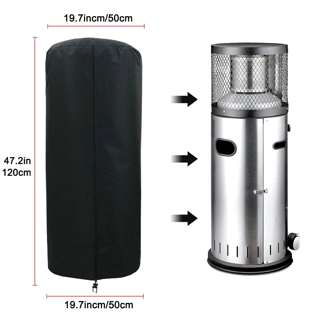 Garden Gas Patio Heater Cover Polyester Waterproof Furniture Protector Easy to Clean And Store All-Purpose Covers |