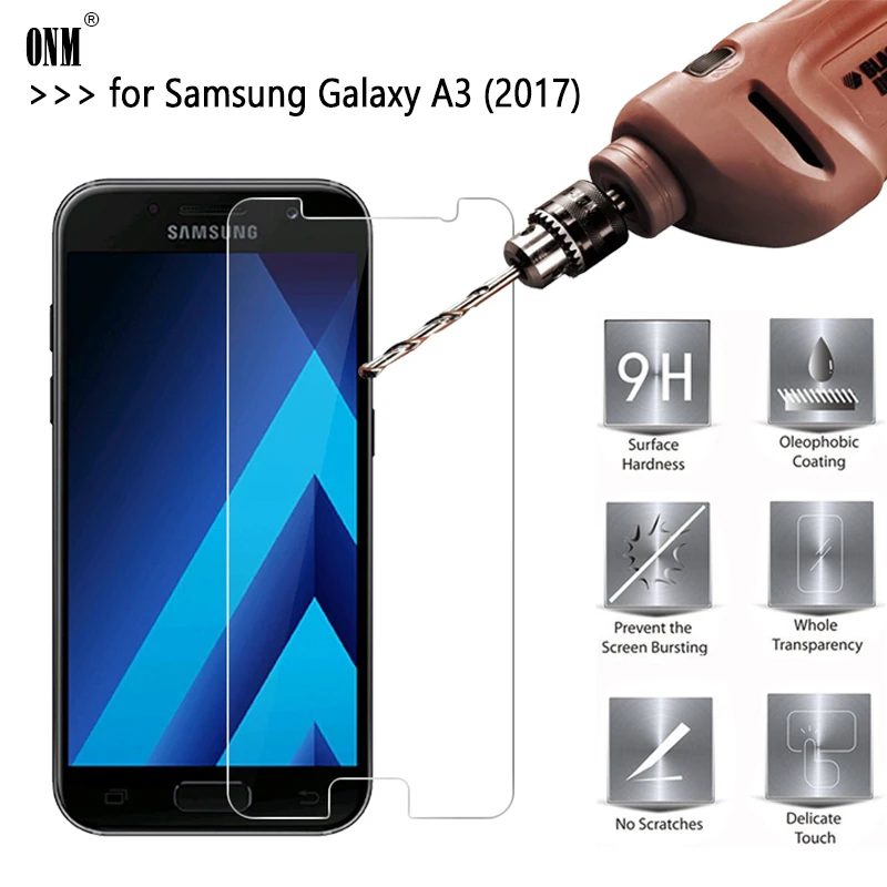 2.5D 0 26 мм 9H Премиум Закаленное стекло для Samsung Galaxy A3 (2017) Защитная пленка экрана 2017 |