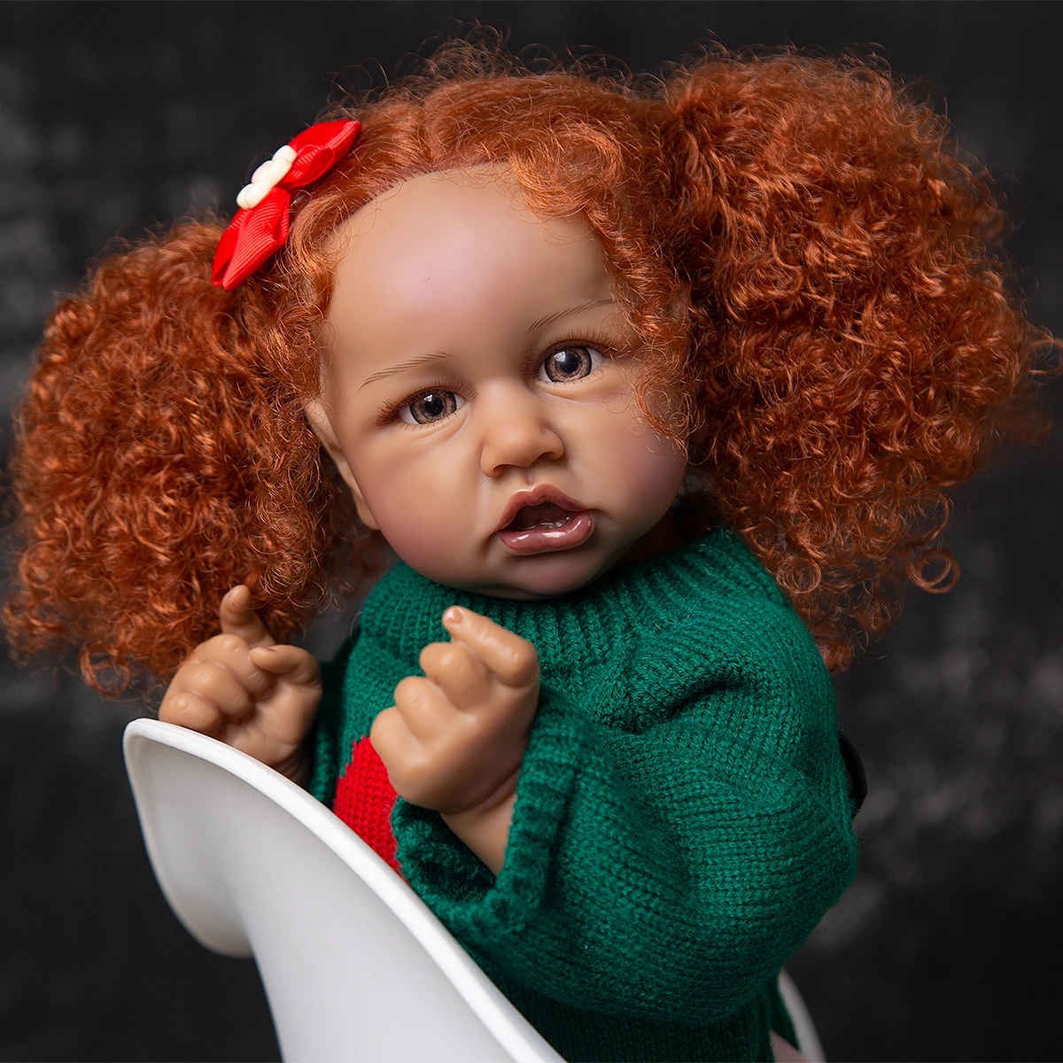 Кукла реборн силиконовая виниловая Кукла-младенец 22 дюйма подарок на день