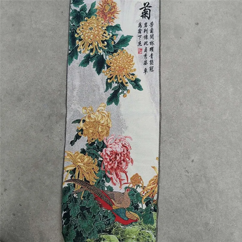 Китайская четырехэкранная вышивка танка Шелковый гобелен Mei Lan Zhu Ju | Дом и сад