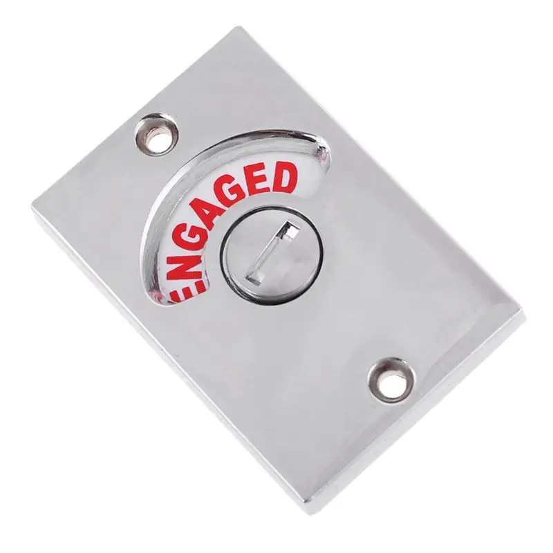 

Bathroom Toilet WC Indicator Privacy Dead Bolt Door lock Latch Vacant Engaged