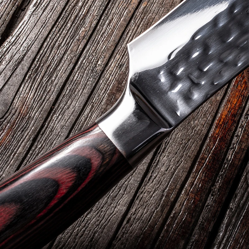 TEMIOV 7 дюймов ручной ковки Кухня Ножи мяса разделочная Тесак мясника Sharp повара из