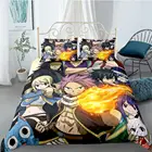 Комплект постельного белья Fairy Tail в стиле аниме, 3 шт.компл., простыня, детская комната, простыня, чехол, постельное белье для двуспальной кровати