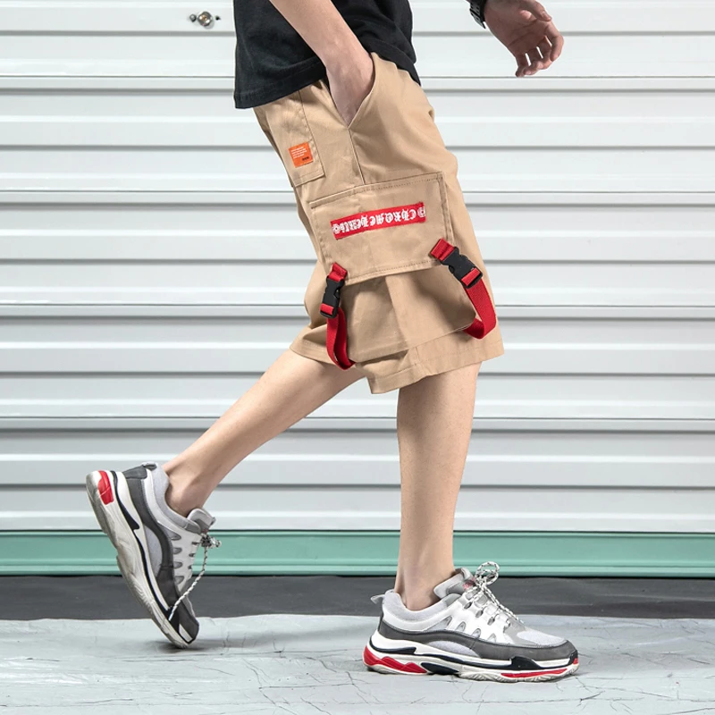 Шорты мужские до колена уличная одежда модные короткие штаны с принтом в стиле