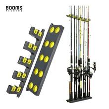 Booms Fishing WV4 Fishing Rod Holders Vertical Wall Rod Rack Store Up to 10 Rods For Fishing Pole Holder Storage Tools 4 Colors