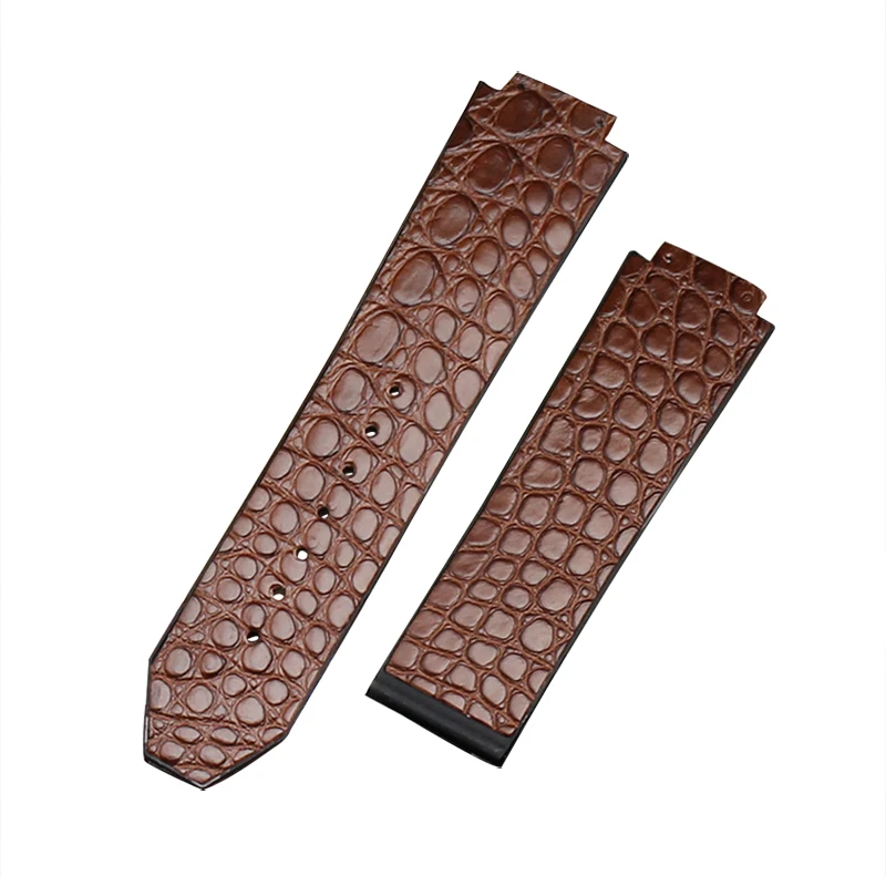 Аксессуары для часов ручной работы из натуральной кожи аллигатора ремешок bigbang 25