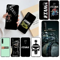 hpchcjhm tama drums painted phone case for huawei p40 p30 p20 lite pro mate 30 20 pro p smart 2019 prime