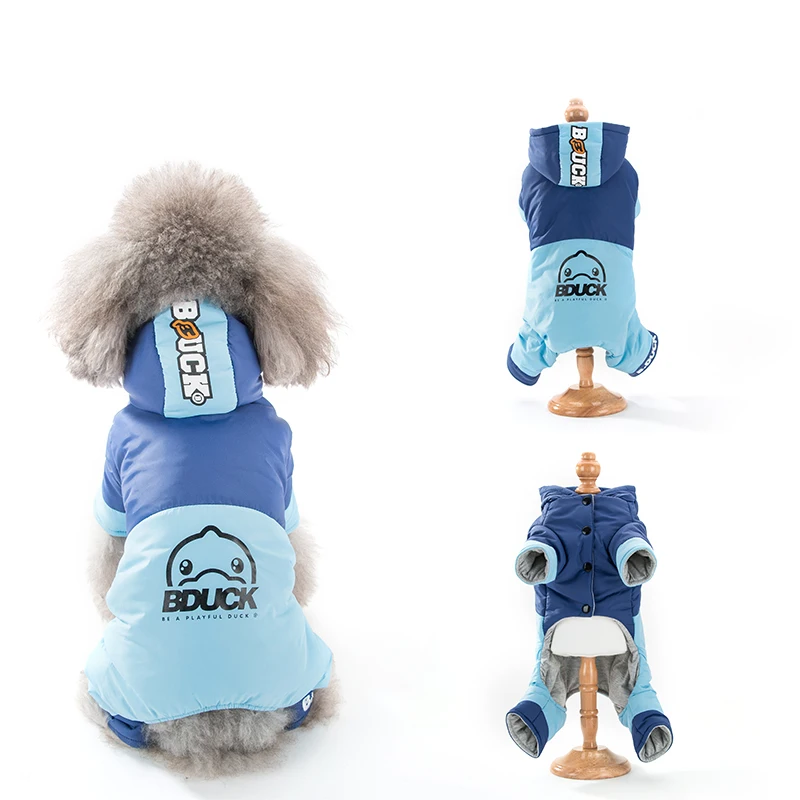 Hipidog Новое поступление зимняя одежда для собак с принтом из мультфильма пальто на