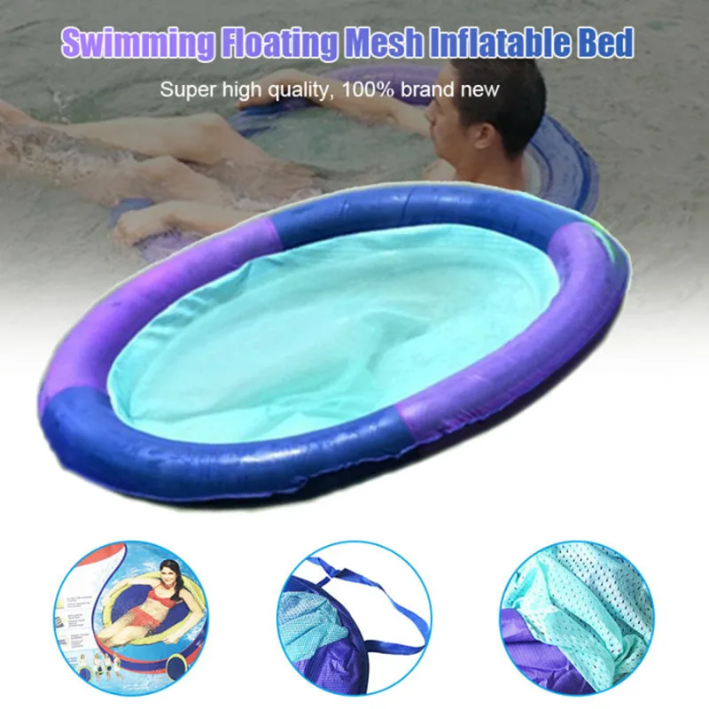 

Swim Spring Float Mesh Water hammock recliner inflatable floating Bed Mesh Float for Pool Beach Lake Water Play Equipment