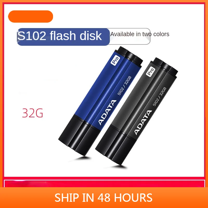 

ADATA 32 Гб 64 Гб U диск S102 PRO металлический корпус из алюминиевого сплава USB3.1 деловая офисная крышка