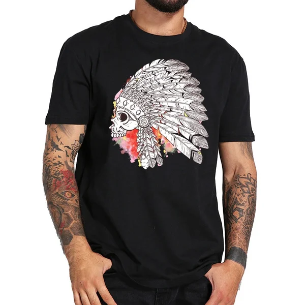 

indian skull Men's T-shirt t shirt men Unisex New Fashion tshirt